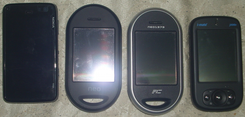 Image of four smartphones